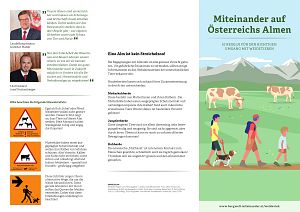 Informationsbroschüre über Almwanderungen in Österreich