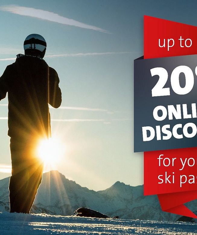 Online discount for the ski ticket