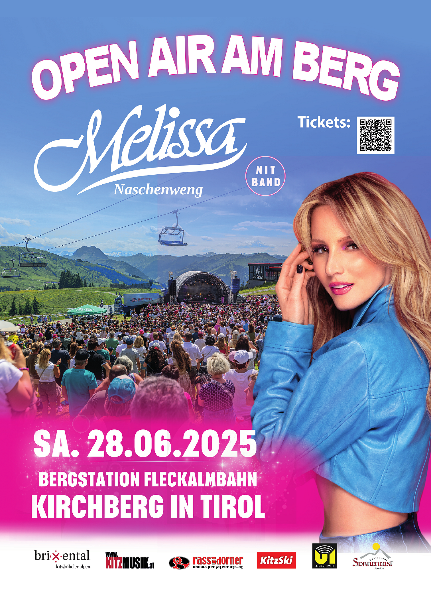 Plakat Melissa Open Air am Berg 2025 fix
